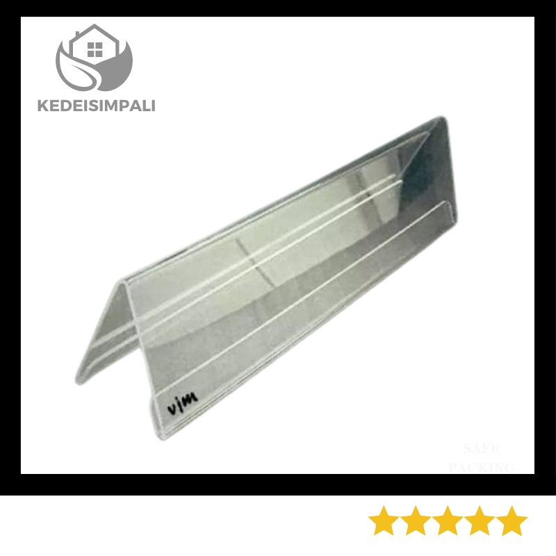 

PAPAN NAMA MEJA 7x30 CM AKRILIK 2 SISI ACRYLIC NAME PLATE TAG ACRYLIC 7x30 CM