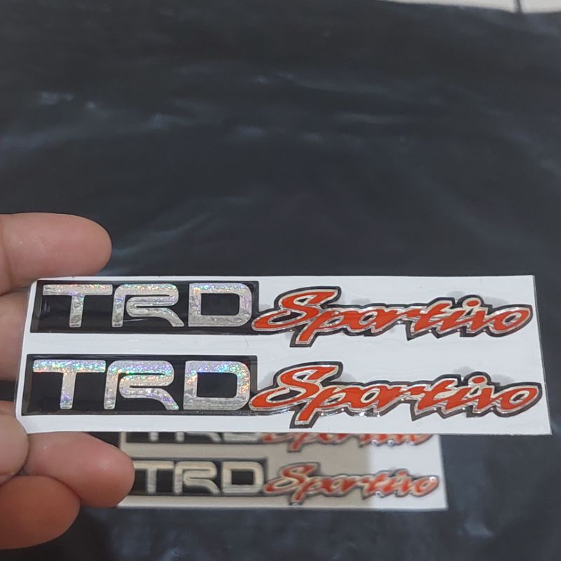 STICKER EMBLEM TRD SPORTIVO TIMBUL 3D