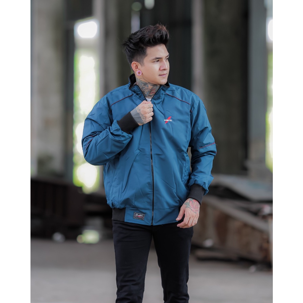 Jaket horington taslan anti air original GHUBITS / Jaket BB / Jaket Bomber Pria