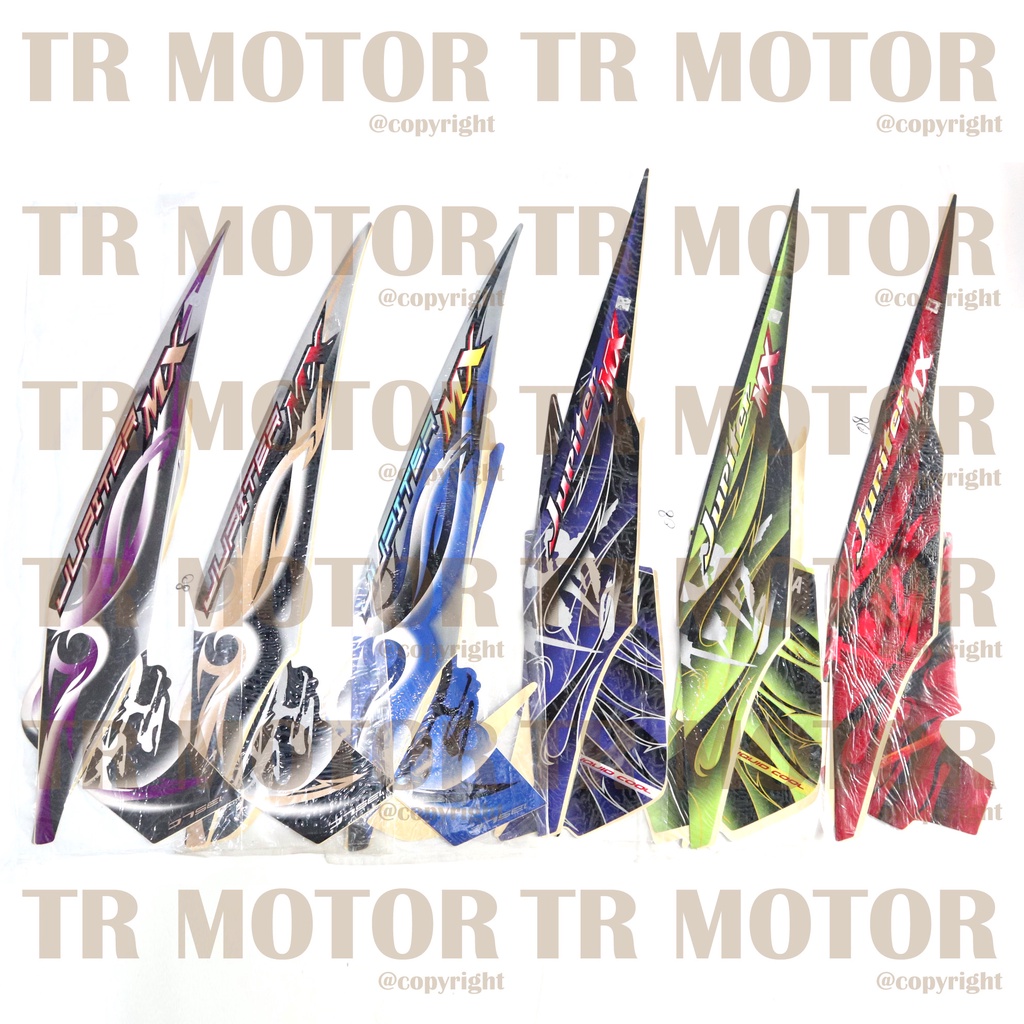 Stiker Motor Jupiter MX 2008 Sticker Striping Lis Full Set Motor