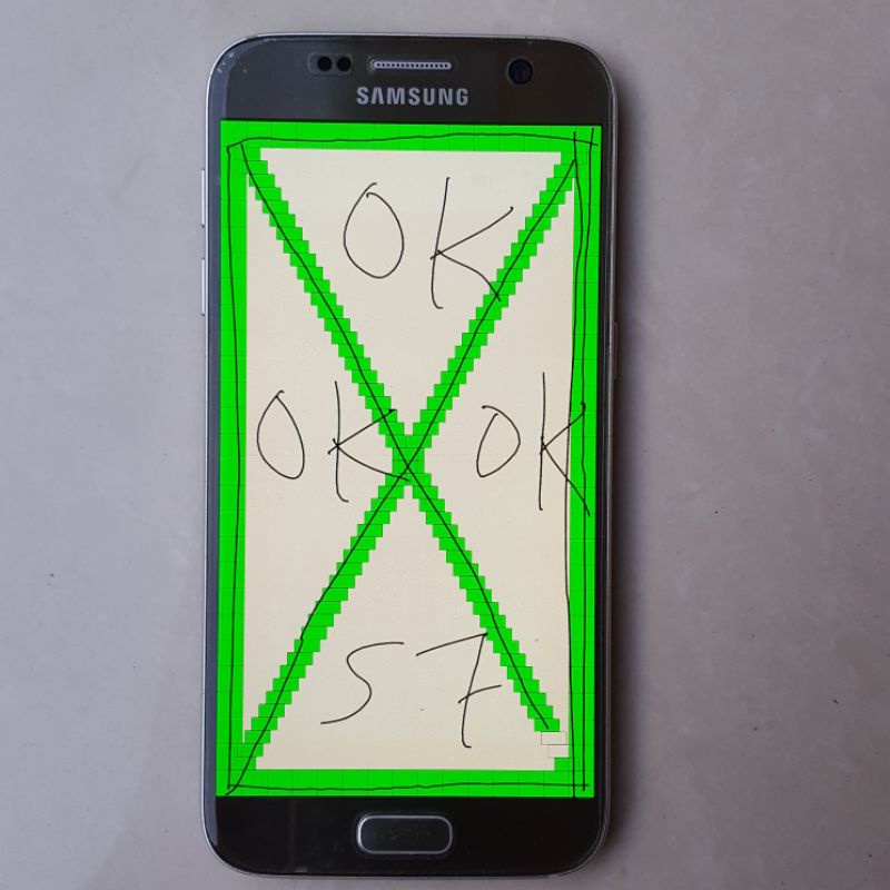 lcd samsung s7 flat ori copotan