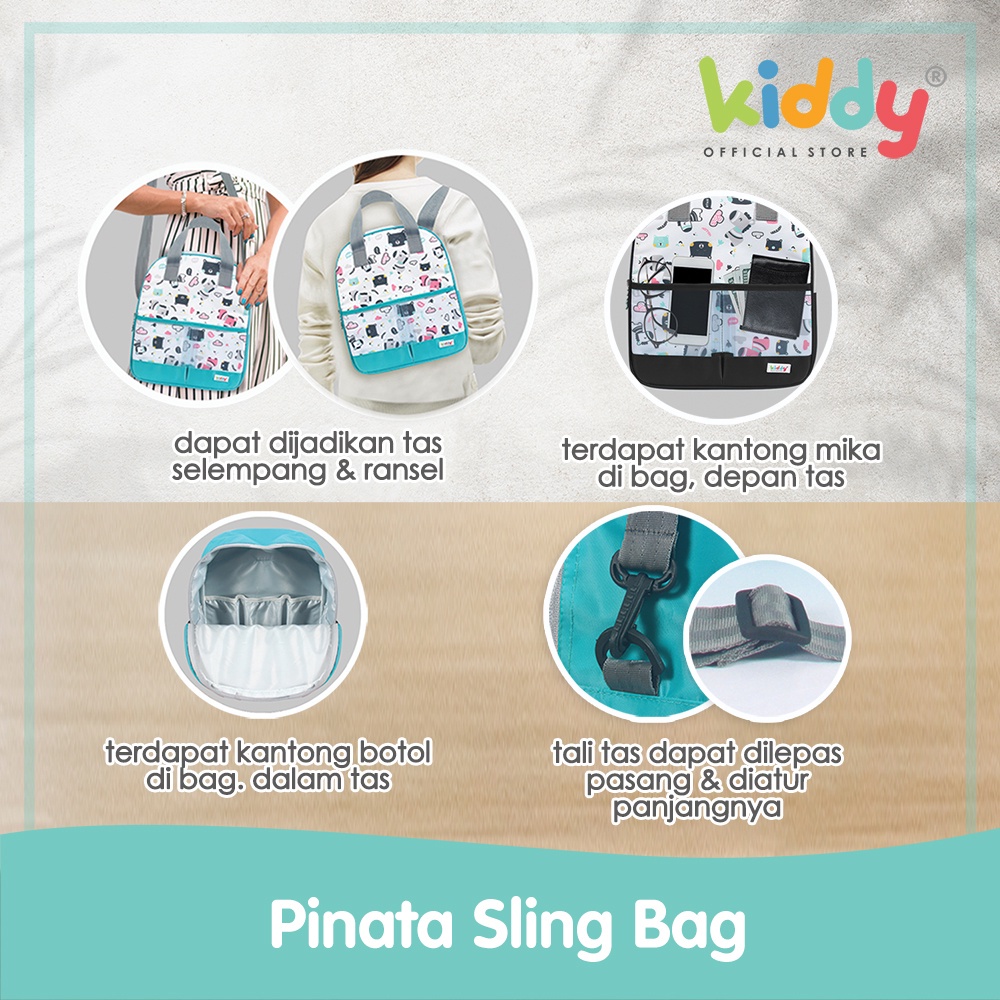 Kiddy Diapers Sling Bag/ Kiddy Diapers Bag Large