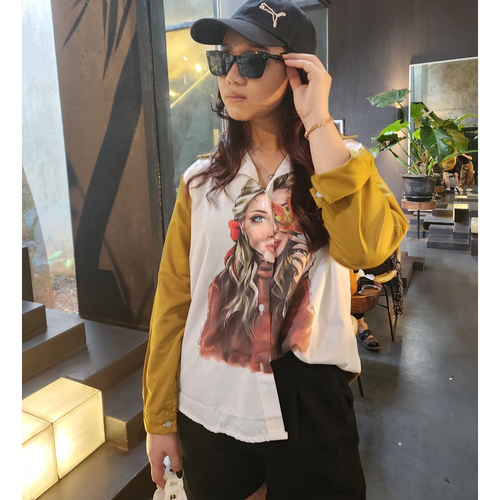 Emely Shirt / Kemeja Oversize katun