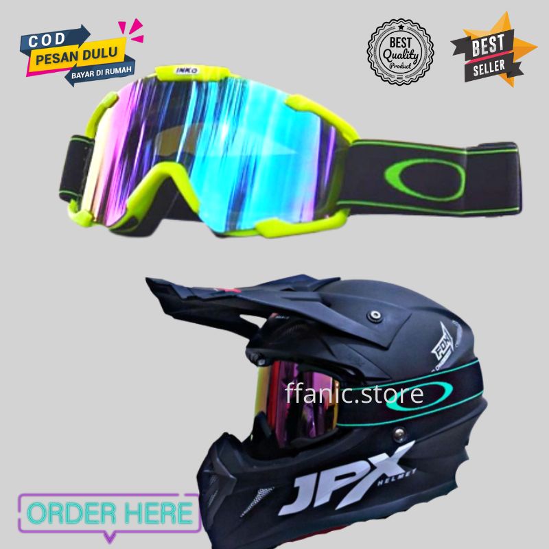 INKO Goggle Google Kaca Mata Moto Cross Trail Original kacamata google Helm motor cross Trail