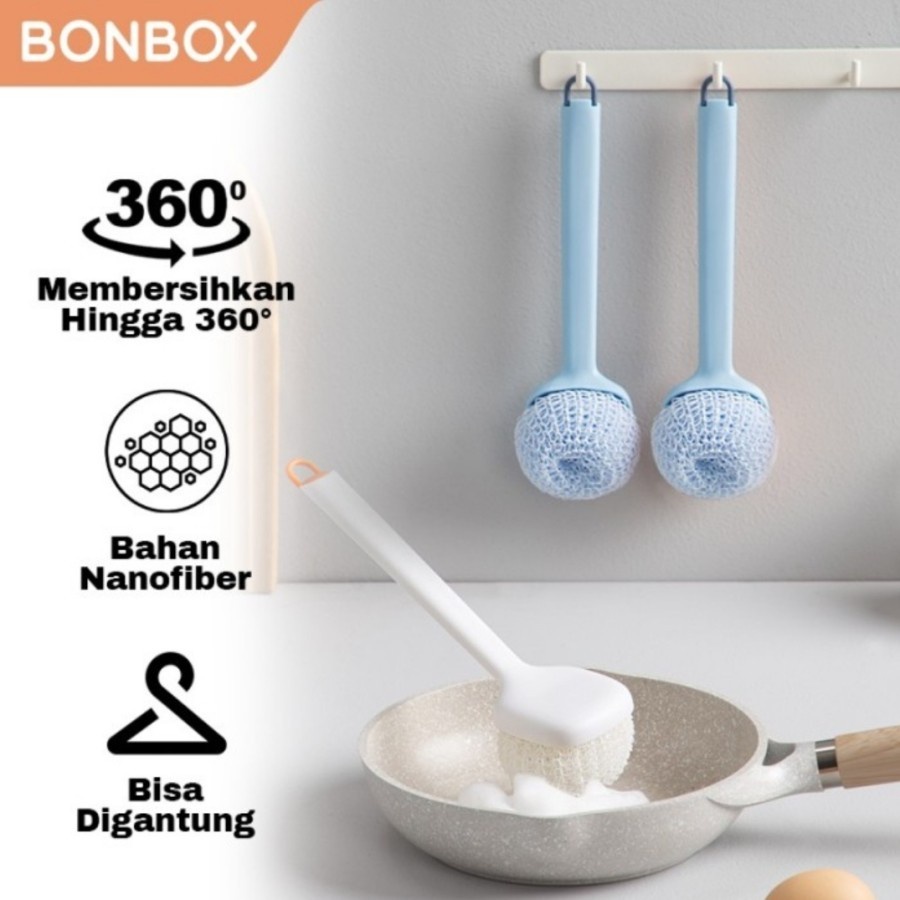 Bonbox Cleaning Tools Long Handle Brush BCB01 / Alat Cuci Serbaguna