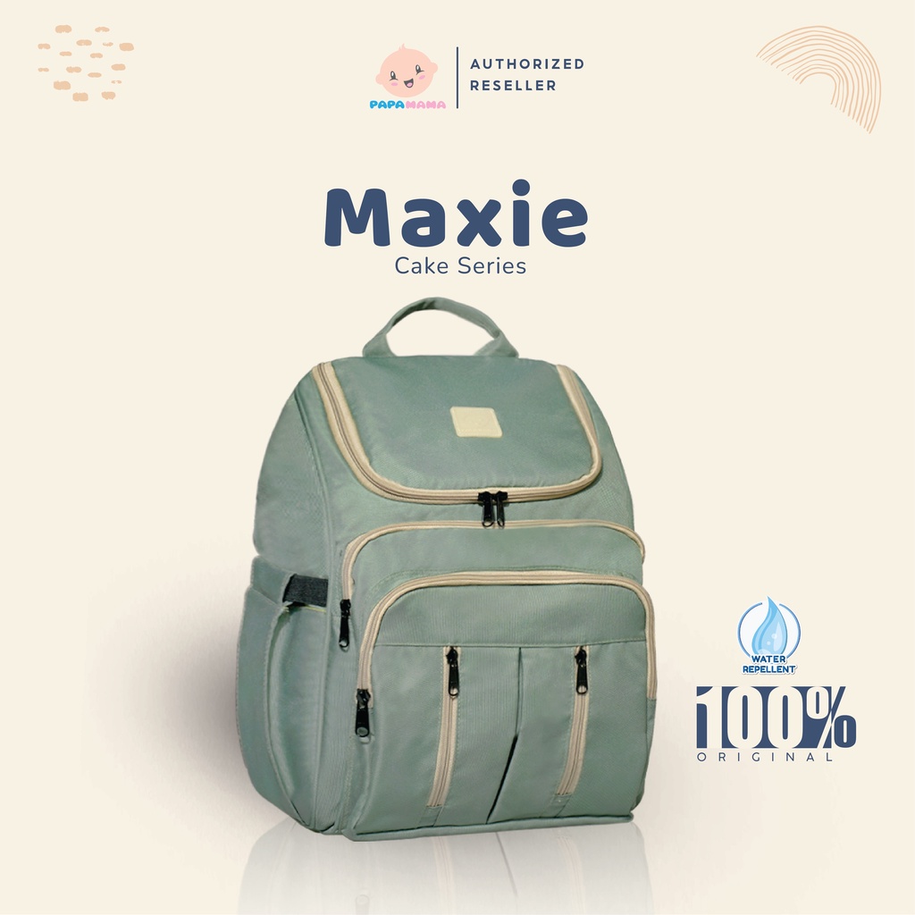Papamama Maxie Cake Series 1008 - Diaper Bag Ransel Water Repellent Tas Perlengkapan Bayi