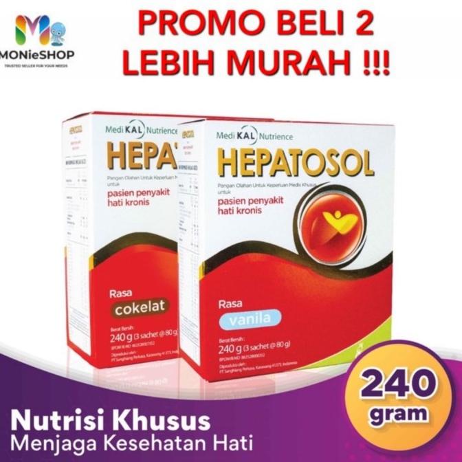 

[ COD ] HEPATOSOL VANILA COKLAT 240 GR