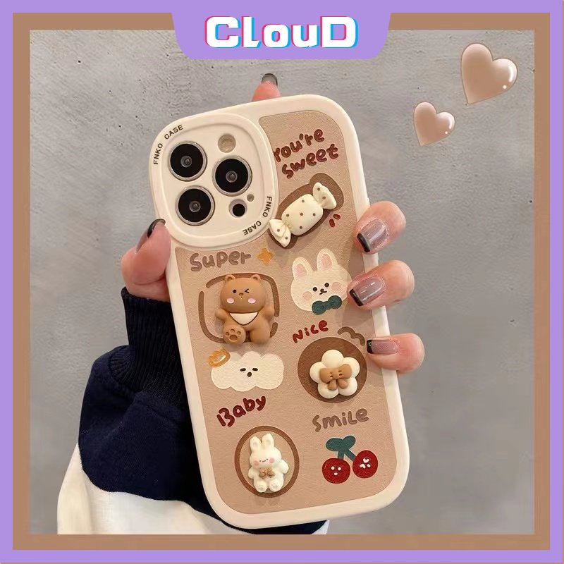Soft Case Tpu Motif Kartun Beruang 3D Untuk Redmi Note 8 9 Note11 10 11s 11Pro 10A 9A 9T 9C NFC 10 10C 9 Note 9Pro 10s Note9s
