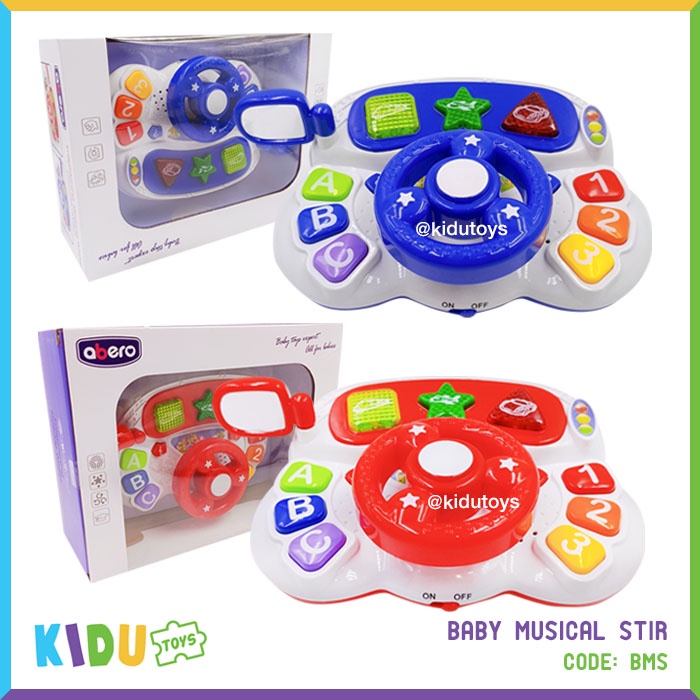 Mainan Anak Baby Musical Stir Blue Red Kidu Toys