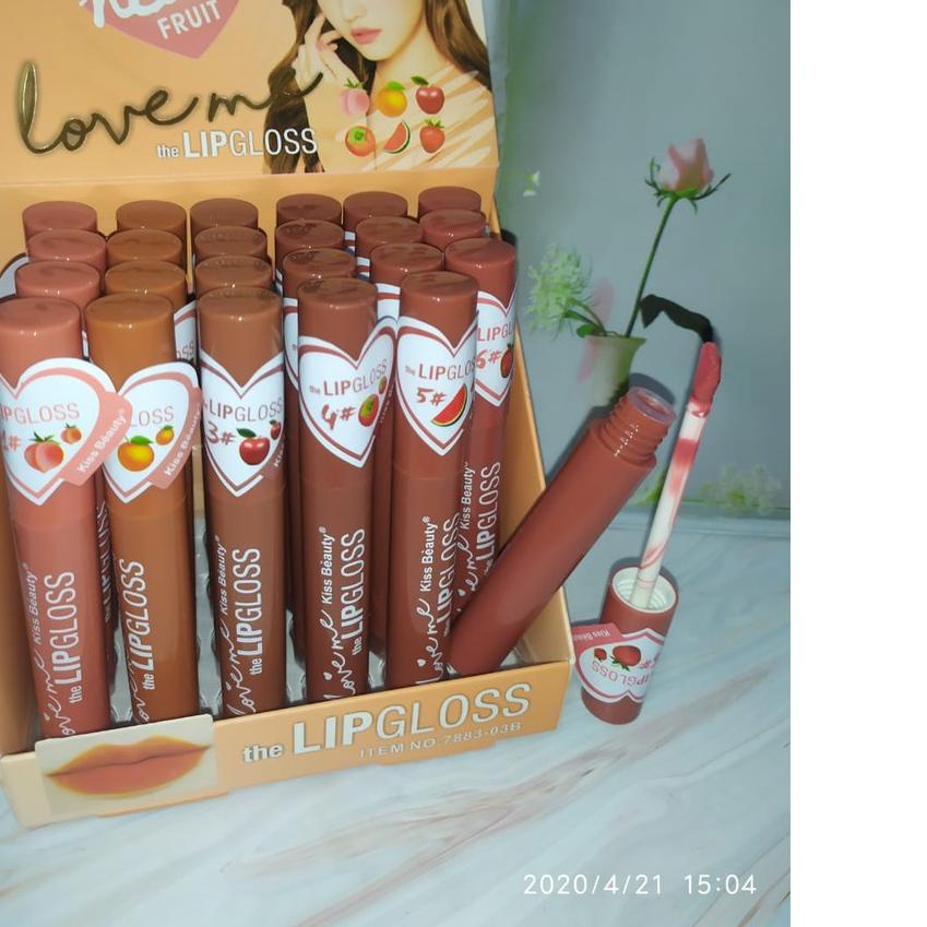 COD✔️( 6 pcs ) KISS ME LIPGLOSS  KISS BEAUTY VELVET LONGLASTING 7883-03B- THAILAND|SQ3