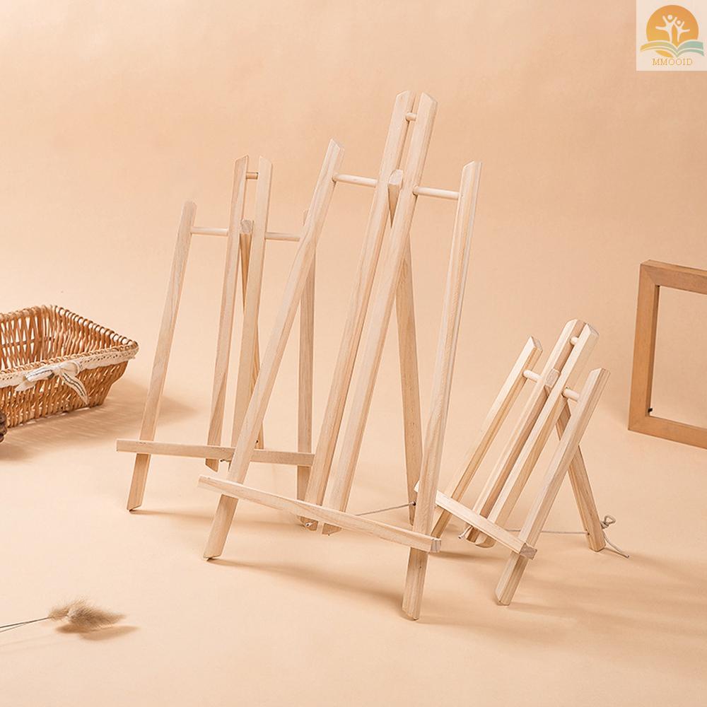 (MMOI) Stand Easel Kayu Mini Portable Sudut Adjustable Untuk Display Lukisan Anak / Dewasa