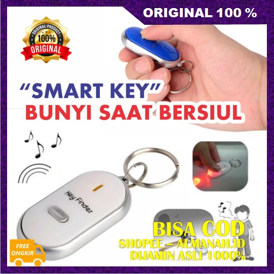 [BISA COD] BELI 1 GRATIS 1 Smart Key Gantungan Kunci Siul Gantungan Kunci Sensor Bunyi ASLI
