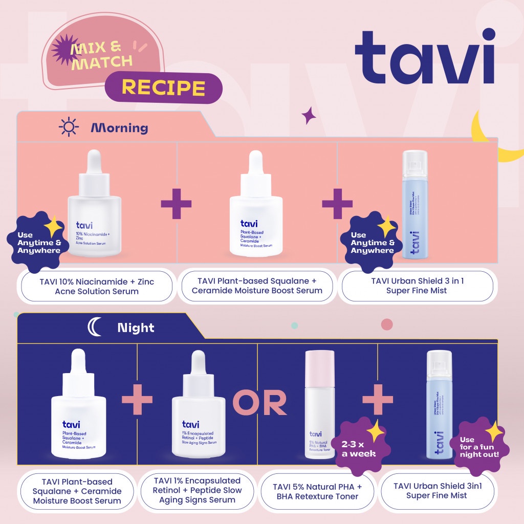 TAVI Plant Based Squalane + Ceramide Moisture Boost Serum 30mL