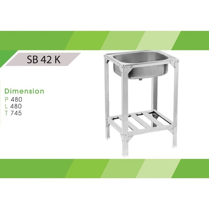 Bak Cuci Royal Sink Sb 42 K Dengan Kaki Portable