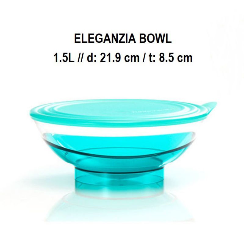 Eleganzia Bowl 1.5L Tupperware (1pc)