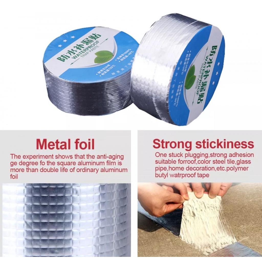 TaffGUARD KYTO Lakban Aluminum Foill Waterproof Adhesive 5 m