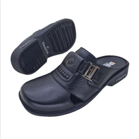 Finotti B 511 Sandal Selop Pria Original / Sepatu Sendal Cowok Bakpao Kulit Asli Premium