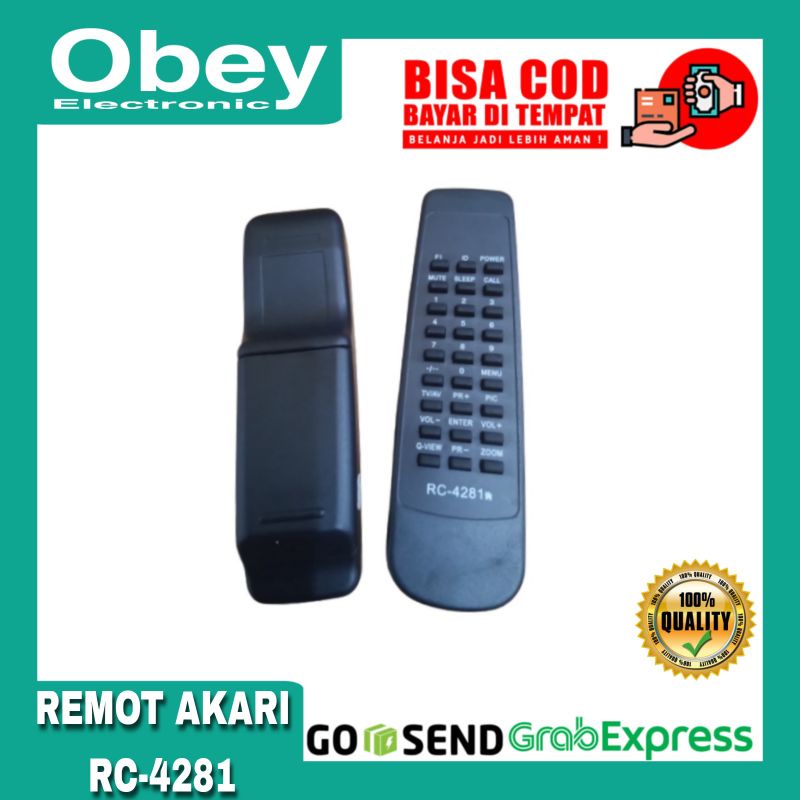 Remot TV Akari Tabung (CRT) RC-4281