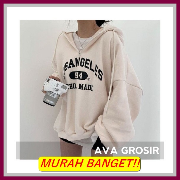 San Diego Crop | Pakaian Wanita | Baju Wanita | Atasan Wanita | Sweate Sweater Hoodie Half Zipper Lo