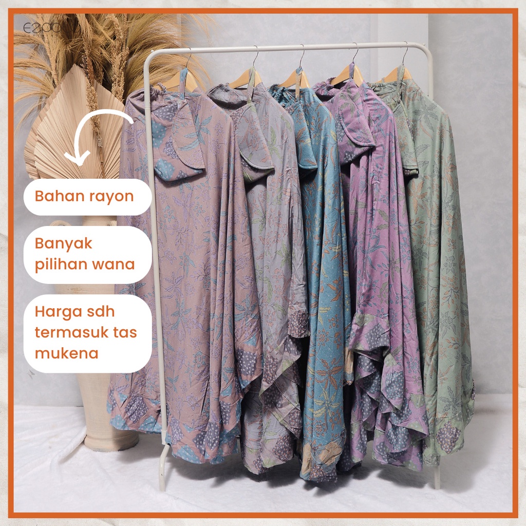 Mukena Bali Batik Diandra Rayon Premium Super Jumbo Free Tas Mukena Cantik Terbaru 2021