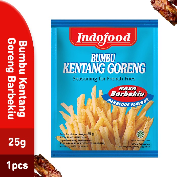 

Bumbu Indofood Kentang Goreng Barbeque 25 GR (PCS)