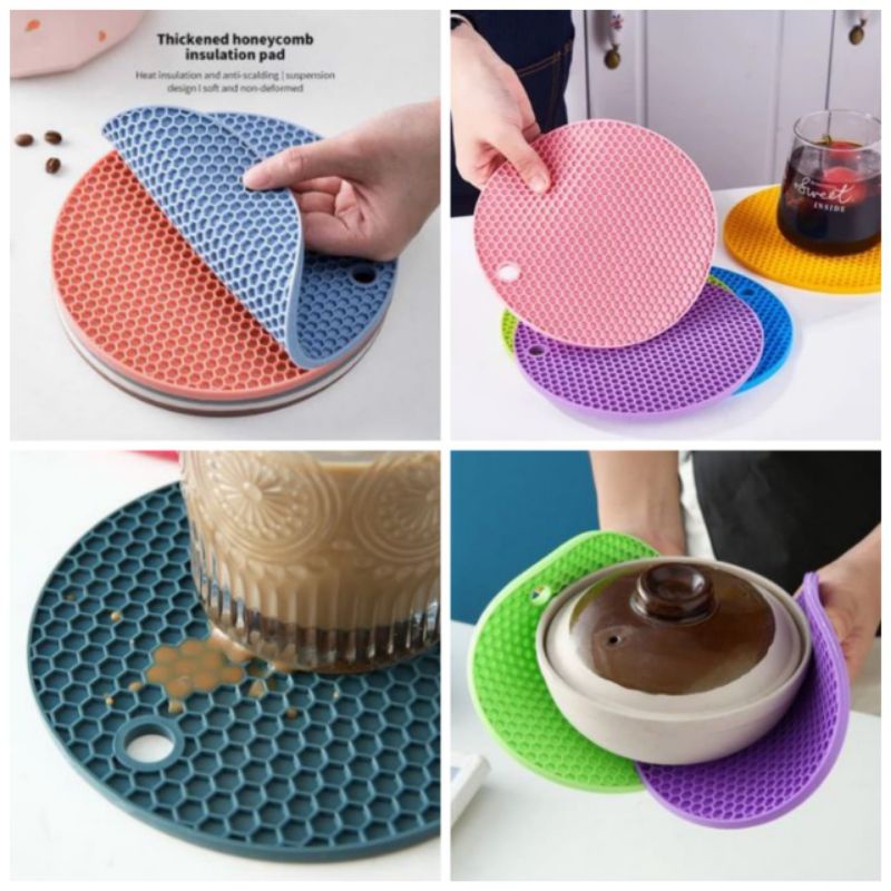 tatakan panci silikon/tatakan panci anti panas