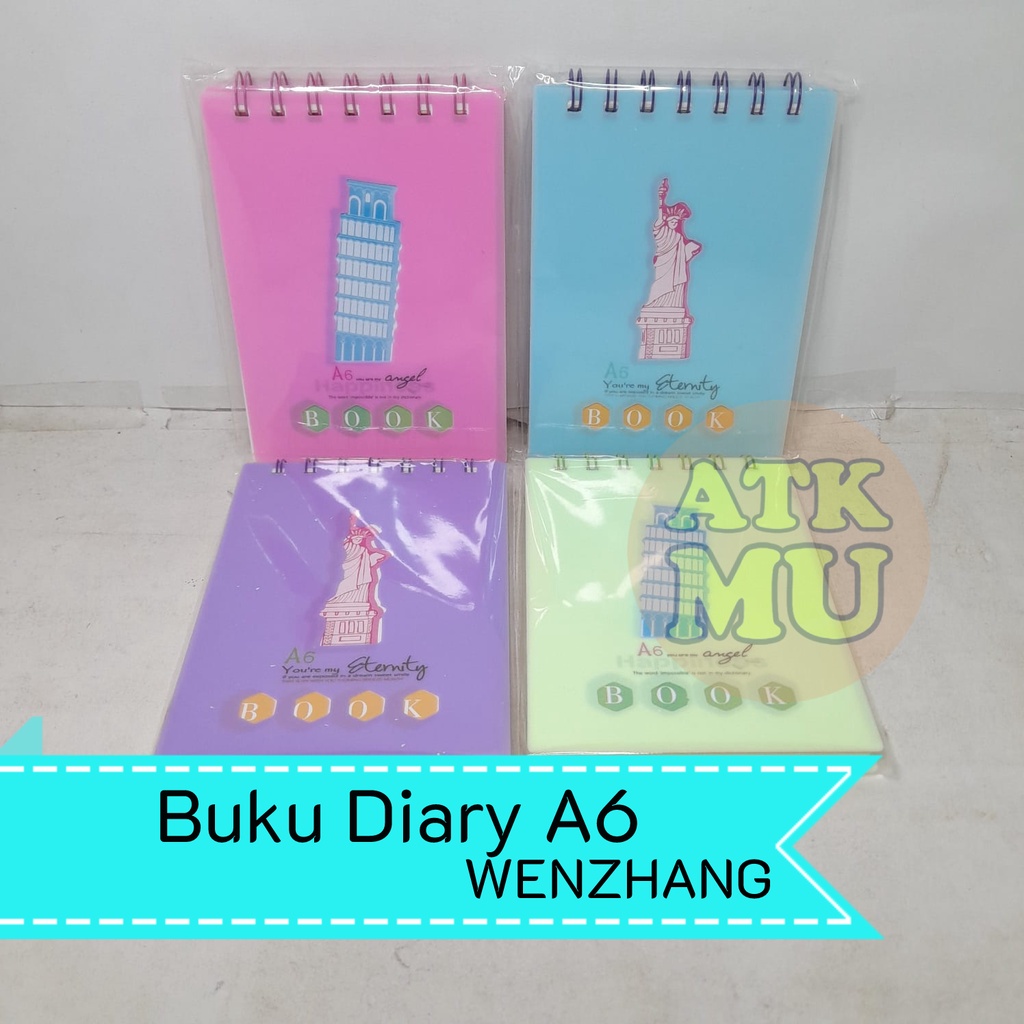 

Buku Diary Spiral WENZHANG / Notebook Spiral / Notebook WZ-A6 28850-53