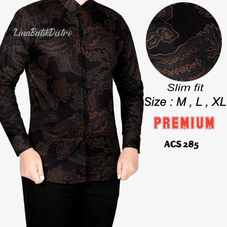 Booming KEMEJA BATIK PRIA SLIM FIT BAJU BATIK PRIA MODERN MEWAH PREMIUM