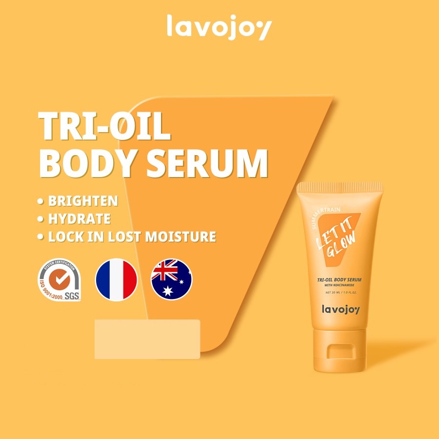 ★ BB ★  LVJ Lavojoy Let It Glow Body Serum 30ml - 300ml | Dancing In The Mist - Summertrain | Hyaluronic Acid - Niacinamide | Body Lotion