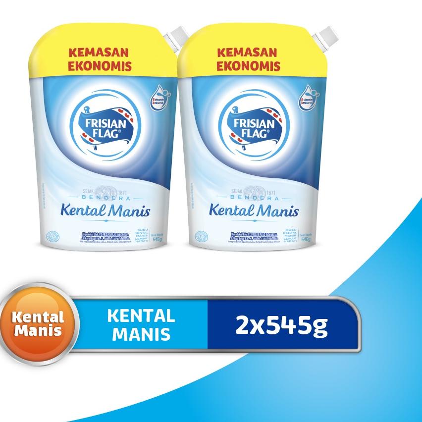 

Frisian Flag Susu Bendera Kental Manis Pouch 545gr x 2 Pcs