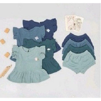 BEFAST - ZTL OOTD Setelan Anak DHARA / SETELAN ANAK CHOPIN / Set Atasan Kaos Lengan Pendek+Celana Pendek / Fashion Anak perempuan Kekinian / Setelan Anak Balita Casual / Termurah / Oneset Anak Balita / Pakaian Anak-Anak Santai Rumahan