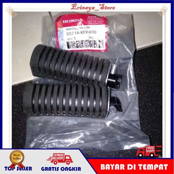 ORIGINAL AHM Karet Step Injakan Kaki Belakang Footstep Motor Honda Supra X Fit Grand KEV Old Lama Or