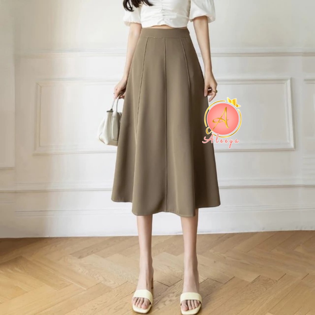 ALEEYA Rok Suede 7/8 / Raya Midi Skirt Suede (2520)