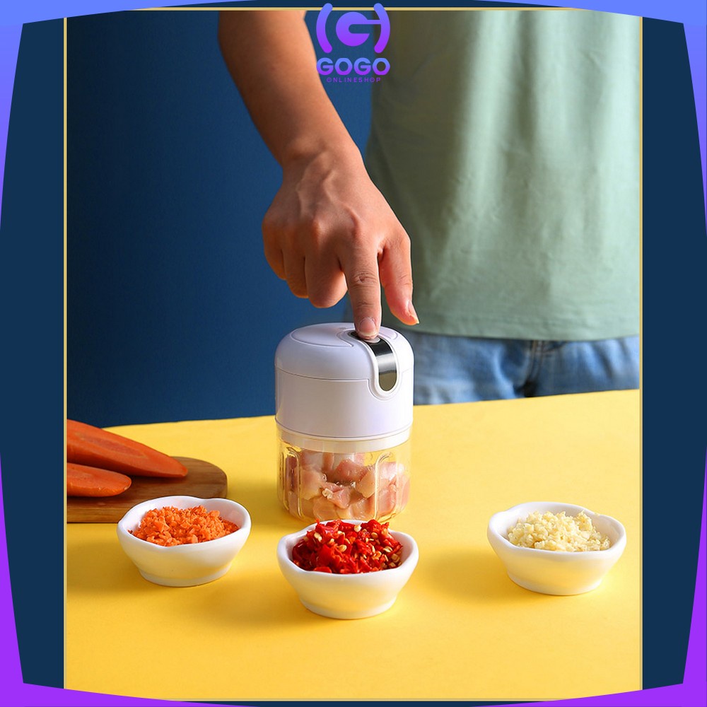 GOGO-C454 USB Mini Chopper Blender Bumbu Portable Mini Cooper Blander mini Serbaguna Blender Daging Portable Blender USB CHARGING Multifungsi