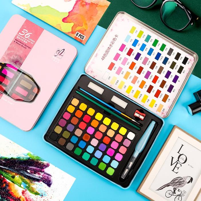 

Hot Sale - Olla 36/48/56Water Color Set - Alat Cat Air Set Termasuk Kuas dan Kertas Gambaran - WC3 ✔