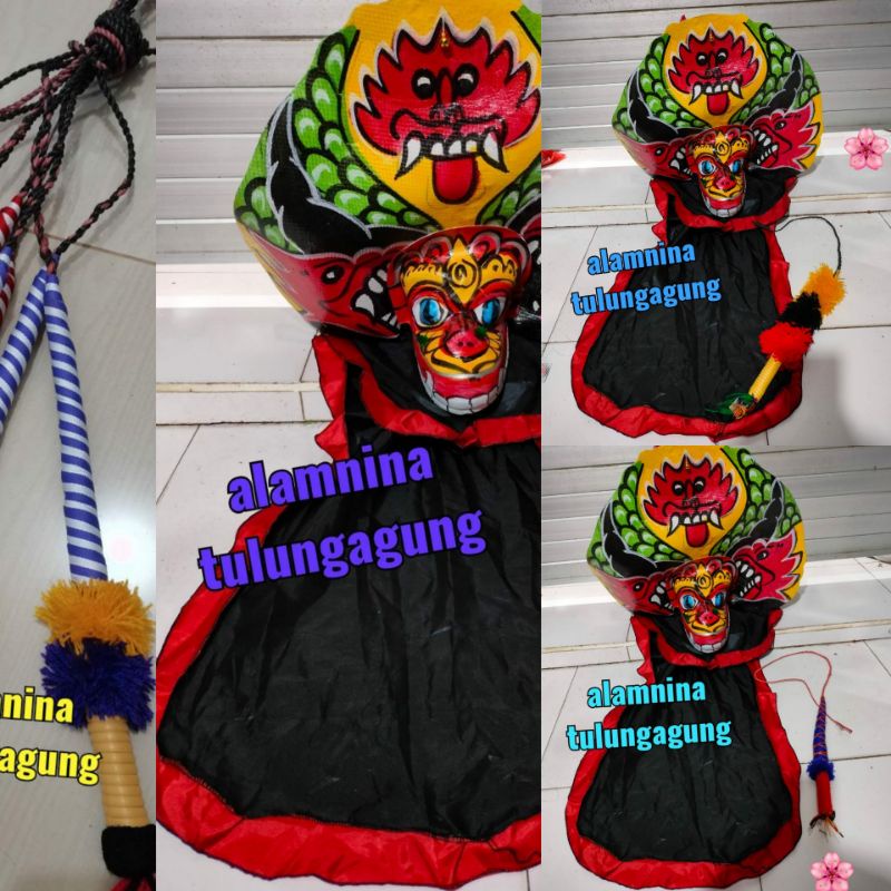 barongan spon jumbo dan cambuk