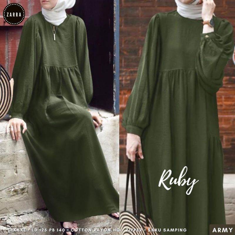 (BISA COD) #GAMIS JUMBO LD 125cm ) RUBY DRES WANITA TERBARU