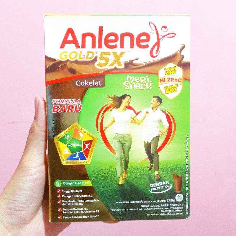 

Anlene Gold Plus 5x Susu Dewasa Cokelat 240gr