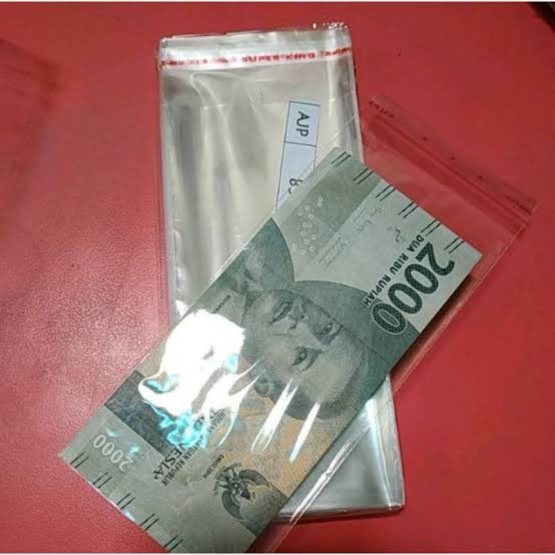 

Plastik Uang Opp 7x15 cm isi 10 pcs
