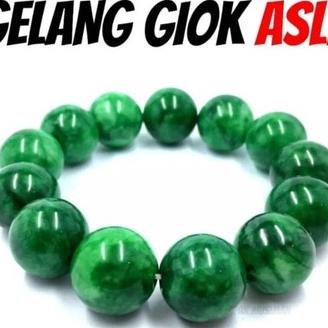 X8R8 () Gelang  Pria Wanita Giok Terapi Korea Terbaru, Gelang Pria Batu Giok Asli Original TF9
