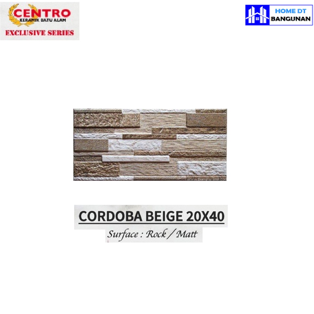 keramik batu alam centro cordoba beige 20x40