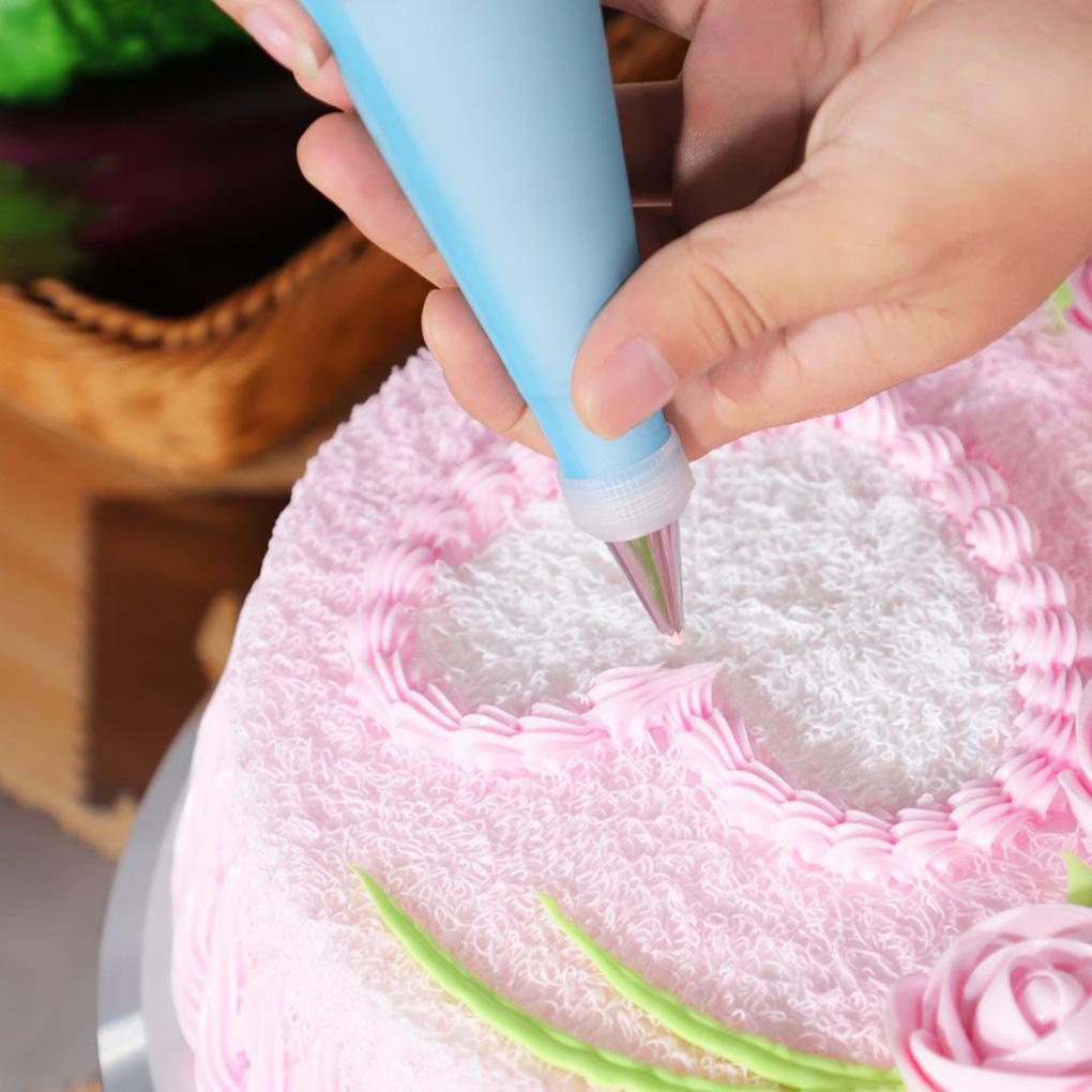 Paket 32tas Icing Silikon Nozzle Stainless Steel Reusable Non Stick Praktis Kombinasi Alat Dekorasi Kue Profesional