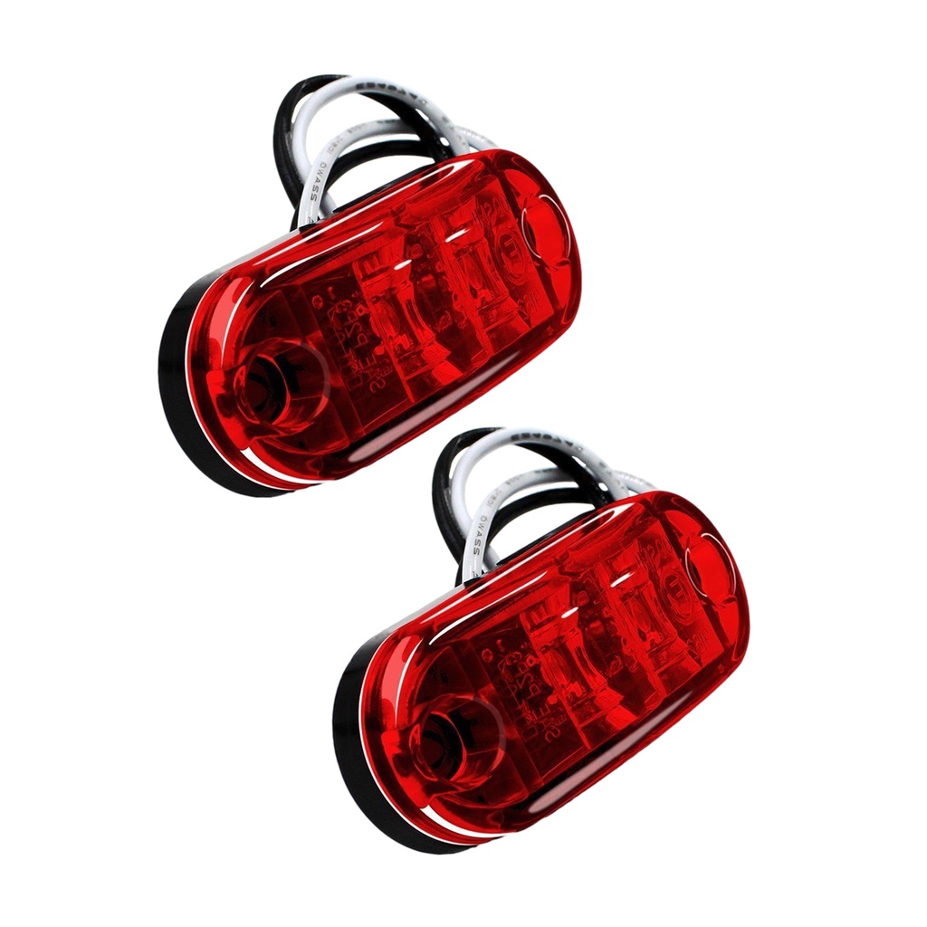 2 Pcs Lampu Samping Led Tahan Lama Untuk Truk Trailer Caravan