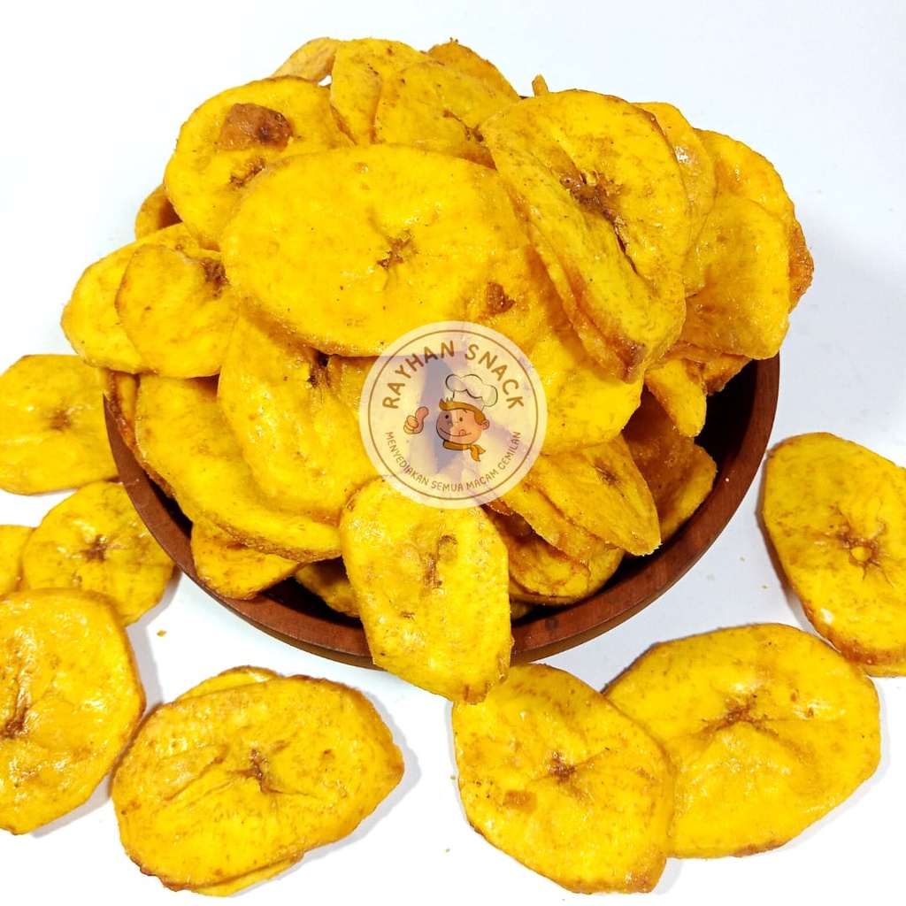 

Keripik Pisang Madu Manis 250gr Pisang Koin Rayhan Snack