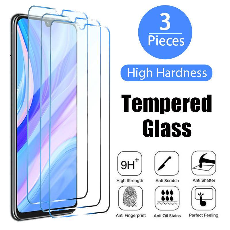 3pcs Tempered Glass Pelindung Layar Untuk Huawei P50 P40 P30 P20 Pro Lite 5G P Smart S Z T Y5 Y7 Y9 Prime 2019 2020 2021 Y6P Y7P Y8P