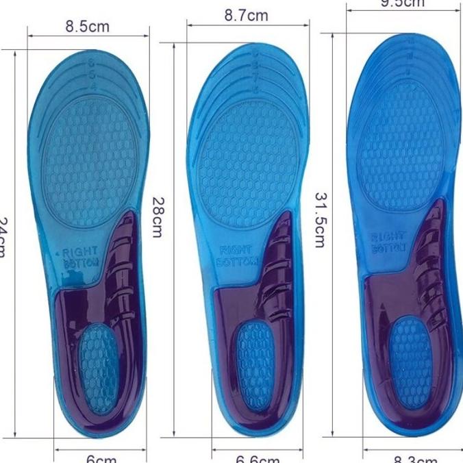 [BAYAR DI TEMPAT] 1 Pasang Insole Sepatu Gel Orthotic Arch Shock Anti Sakit dan Pegel - Insole Sepatu WANITA