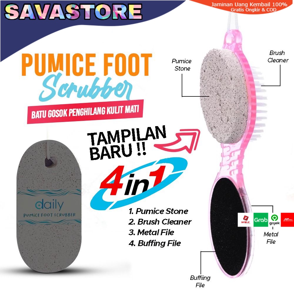 PENGGOSOK KAKI BATU APUNG DAILY PUMICE FOOT SCRUBBER