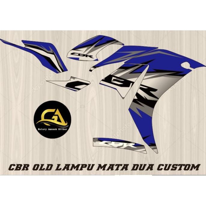 STIKER STRIPING CUSTOM 2 LAMPU OLD CBR MATA