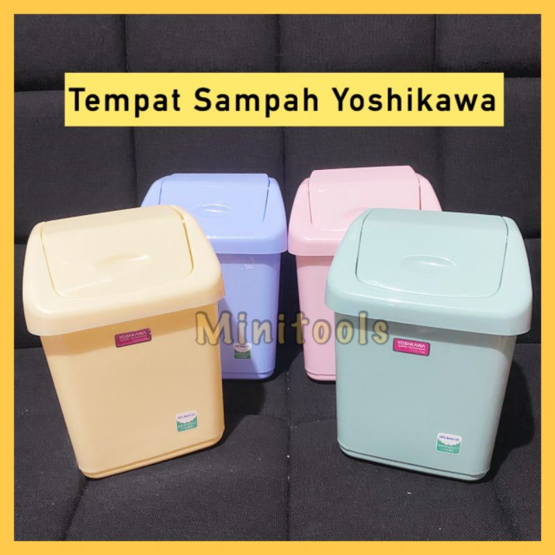 Tempat Sampah Mini dengan Tutup Yoshikawa PI 1012 / Tempat Sampah Mobil