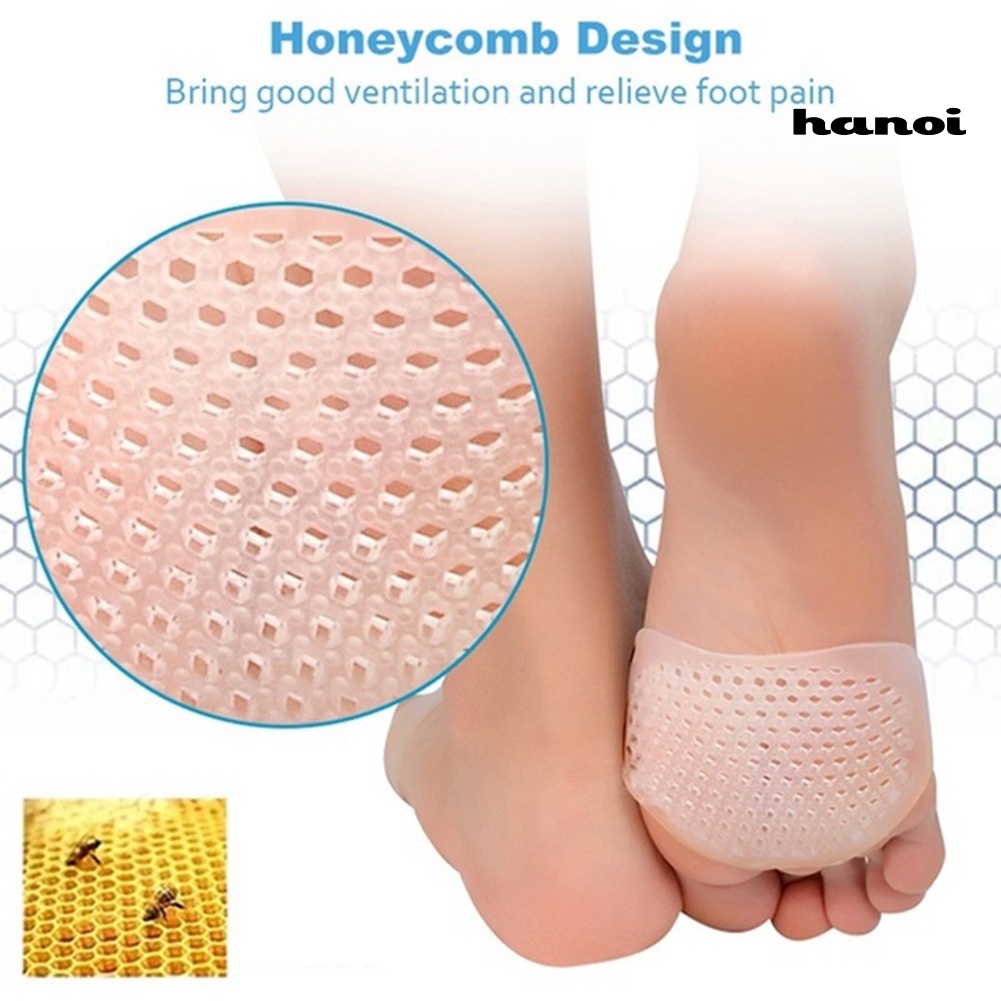 Hnx Pad Cushion Silikon Gel Pelindung Jari Kaki Depan Pereda Sakit Untuk Sepatu High Heels